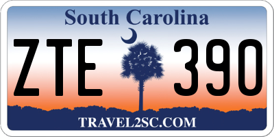 SC license plate ZTE390