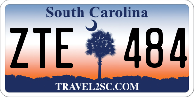 SC license plate ZTE484