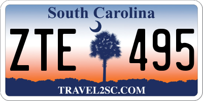 SC license plate ZTE495