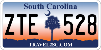 SC license plate ZTE528
