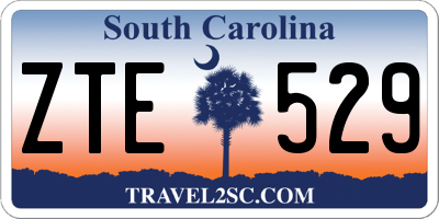 SC license plate ZTE529