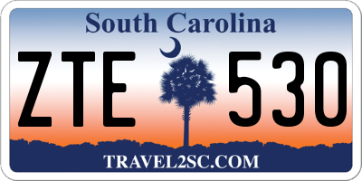 SC license plate ZTE530