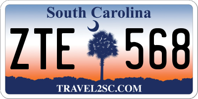 SC license plate ZTE568