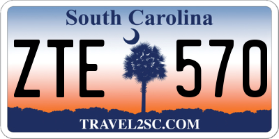 SC license plate ZTE570