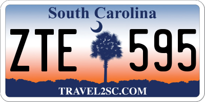 SC license plate ZTE595