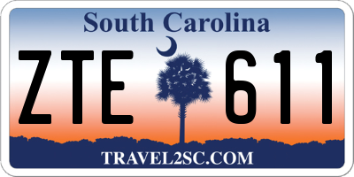 SC license plate ZTE611