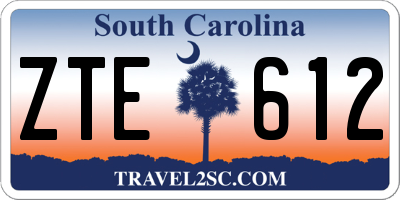 SC license plate ZTE612