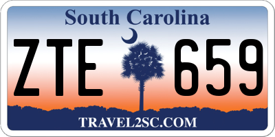 SC license plate ZTE659