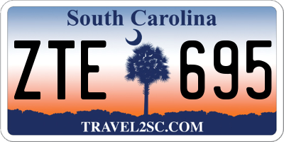 SC license plate ZTE695