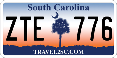 SC license plate ZTE776