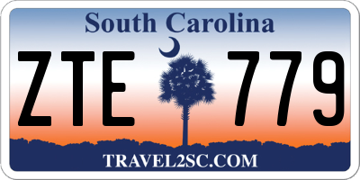 SC license plate ZTE779