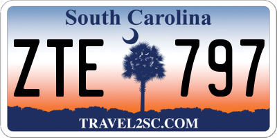 SC license plate ZTE797