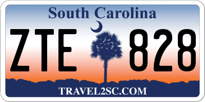 SC license plate ZTE828