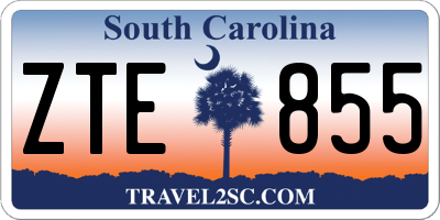 SC license plate ZTE855
