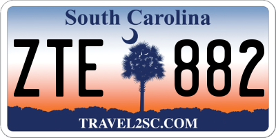 SC license plate ZTE882