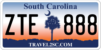 SC license plate ZTE888