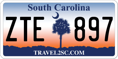 SC license plate ZTE897
