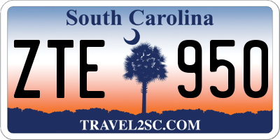 SC license plate ZTE950