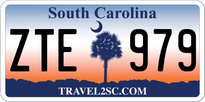 SC license plate ZTE979