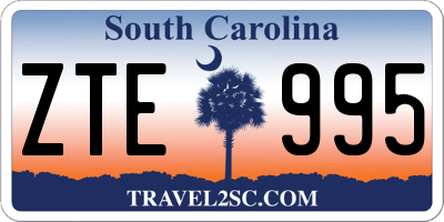 SC license plate ZTE995