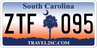 SC license plate ZTF095