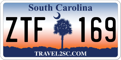 SC license plate ZTF169