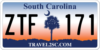 SC license plate ZTF171