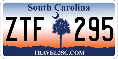 SC license plate ZTF295