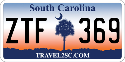 SC license plate ZTF369