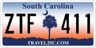 SC license plate ZTF411