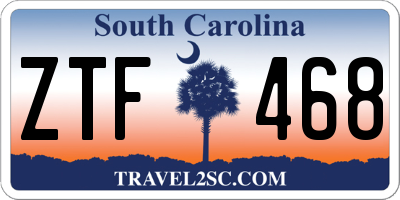SC license plate ZTF468