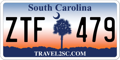 SC license plate ZTF479