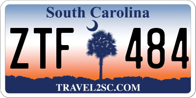 SC license plate ZTF484