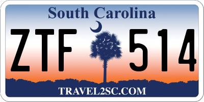 SC license plate ZTF514