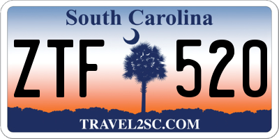 SC license plate ZTF520