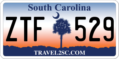 SC license plate ZTF529