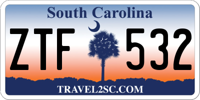 SC license plate ZTF532