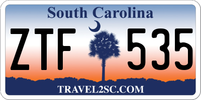 SC license plate ZTF535