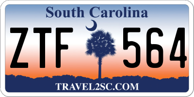 SC license plate ZTF564
