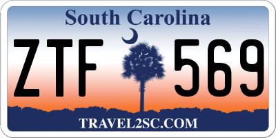 SC license plate ZTF569