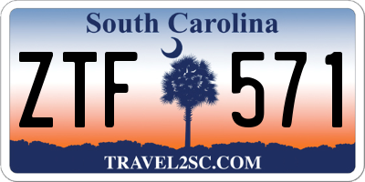SC license plate ZTF571