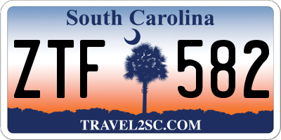 SC license plate ZTF582