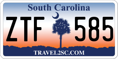 SC license plate ZTF585