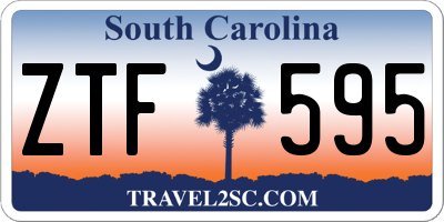 SC license plate ZTF595