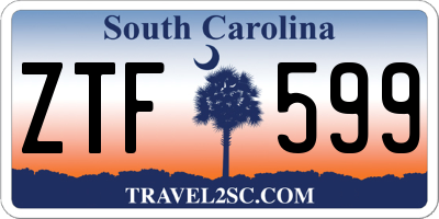 SC license plate ZTF599