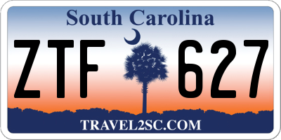 SC license plate ZTF627