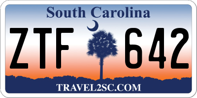 SC license plate ZTF642