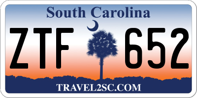 SC license plate ZTF652