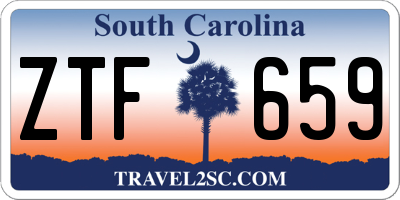 SC license plate ZTF659