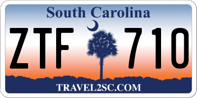 SC license plate ZTF710